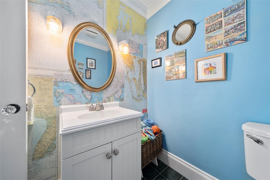 Main floor half bath