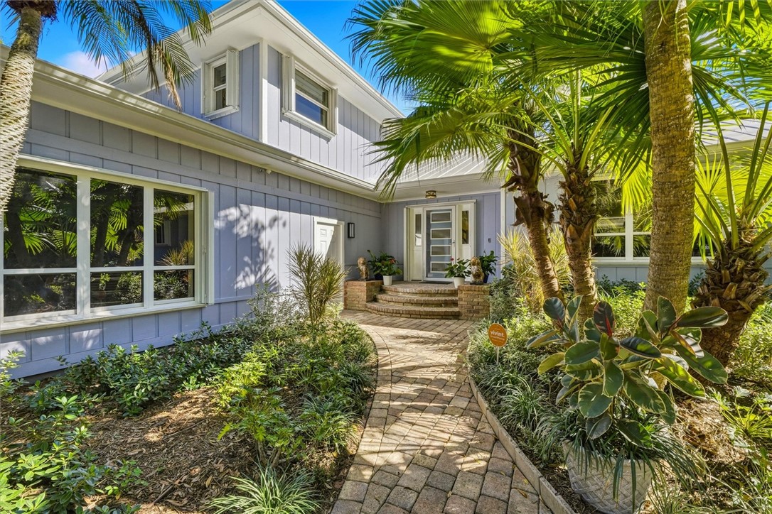 Entrance to property with refurbished exterior.