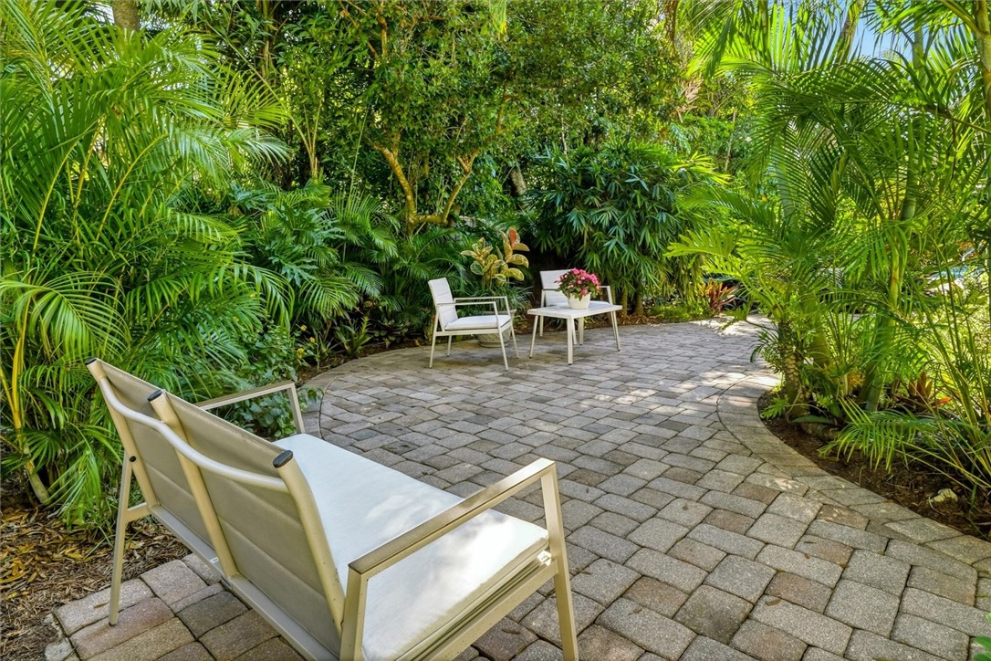 Paved Walkways surrounded by native tropical oasis
