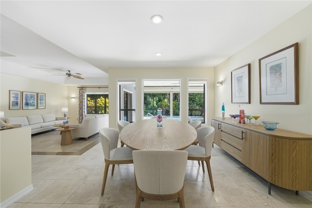 Dining Room featuring open concept new picture win