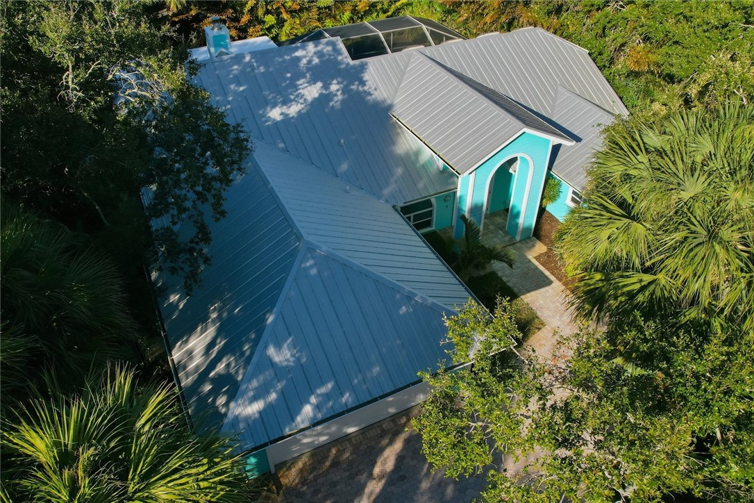 View from above of property