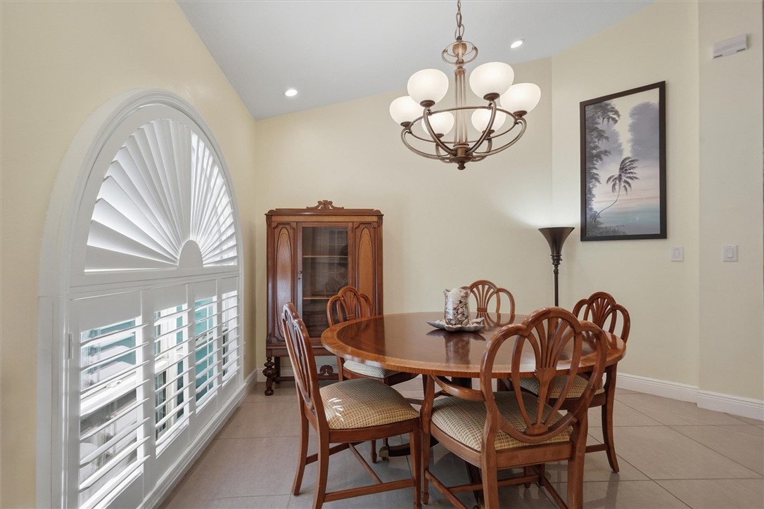 Formal Dining area with picture window