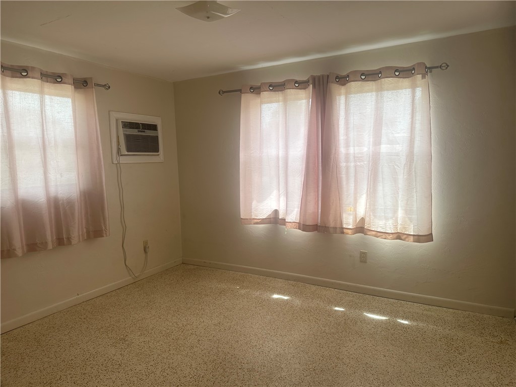 Bedroom with AC wall unit