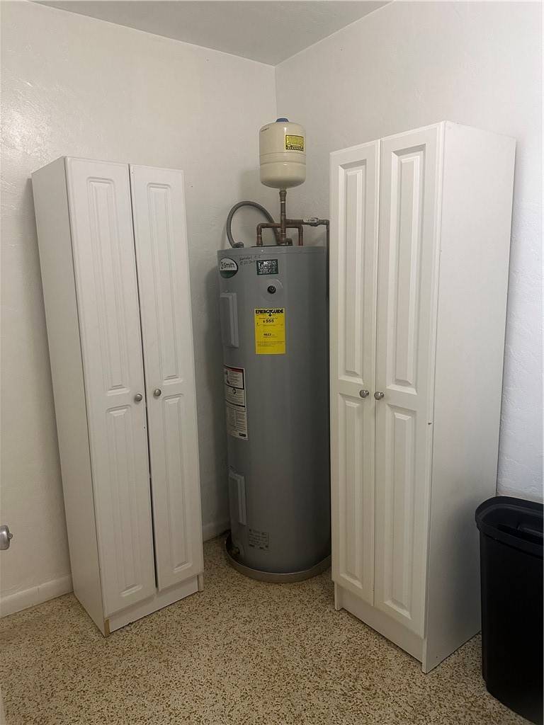 Utilities featuring newer water heater