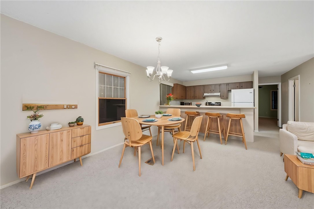 Virtual kitchen /dining /living room area