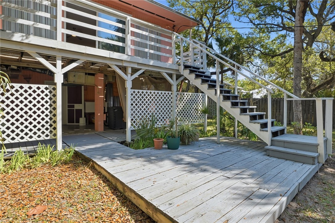 Back yard deck