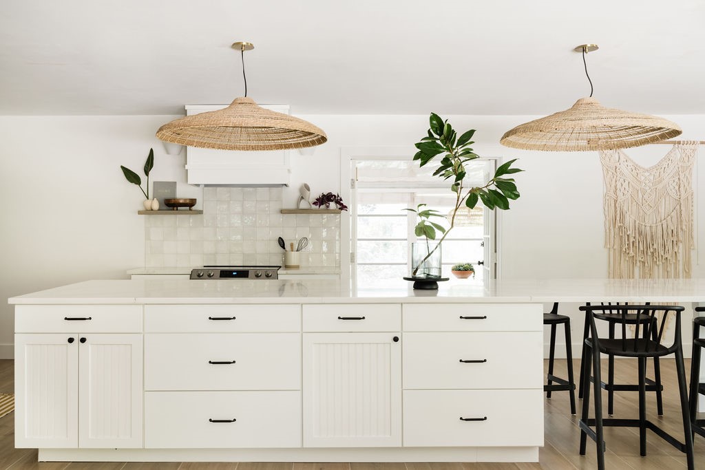 Kitchen featuring a spacious center island with am