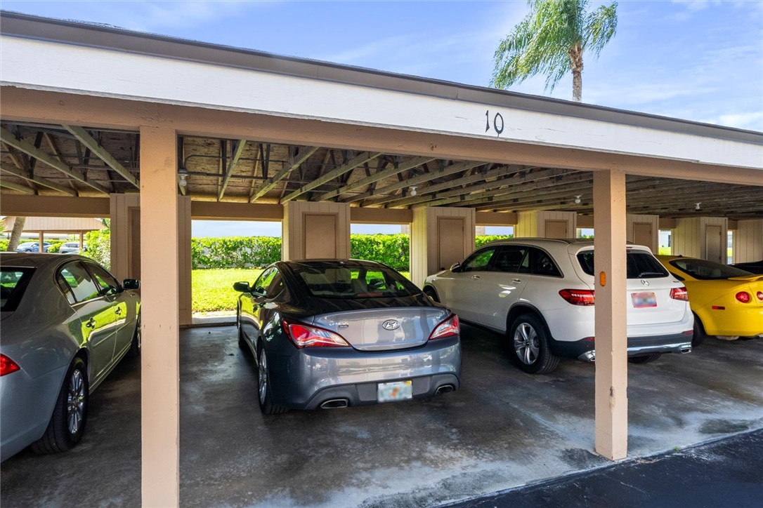 Covered parking is included in the sale of the pro
