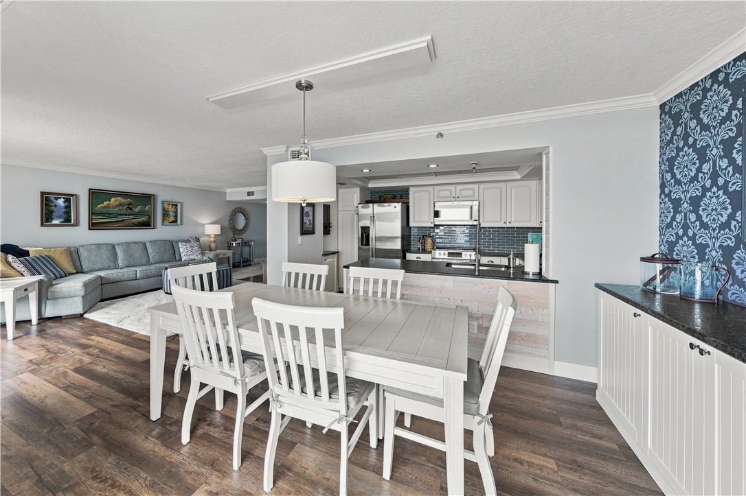 Open concept, living ,dining and kitchen area Buil