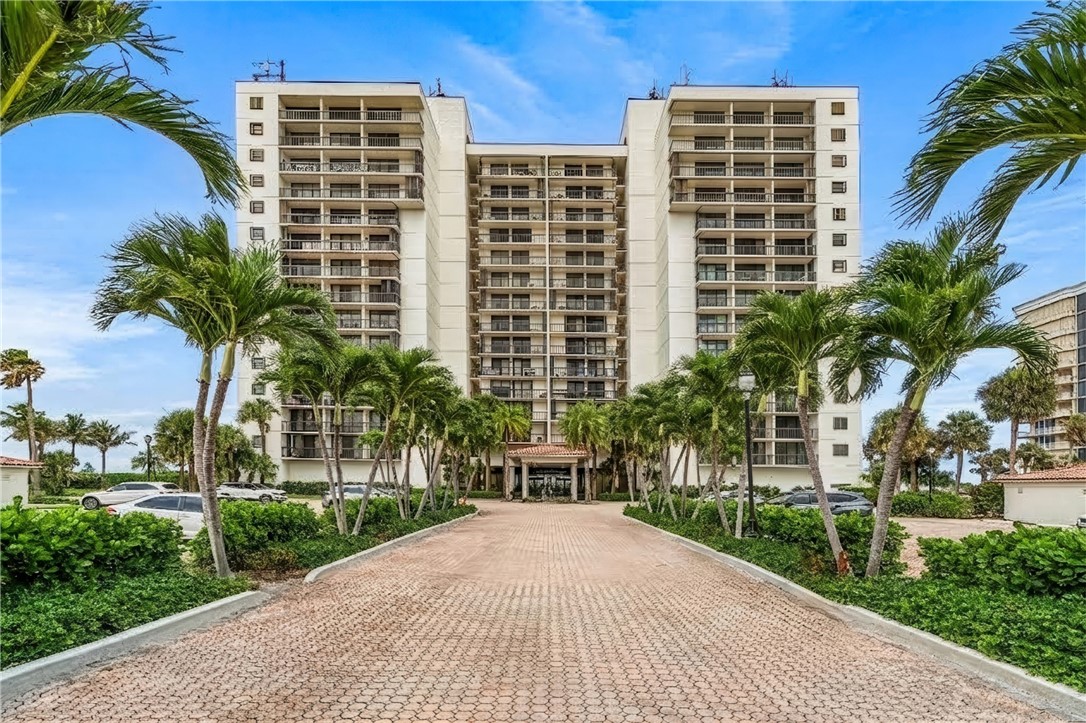 The Sands on the Ocean 12 story building entrance